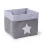 Childhome Canvas Box Foldable 32*32*29 Grey Stripes