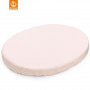 Stokke Baby Sleepi Fitted Sheet Organic Cotton120cm Pink Bee