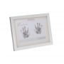 Bambino Silver Plated Handprint Frame with Ink Pad ''Twins''