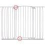 DreamBaby Set Safety Gate Chelsea Hallway Tall +2 Extensions 9cm&18cm White