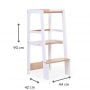 Childhome Kids Learning Tower  White Natural