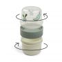 Done By Deer To go 2-way snack container S Birdee Green 150 ml 

