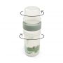  Done By Deer To go 2-way snack container L Croco Green 150 ml-320 ml
