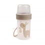 Done By Deer To go 2-way snack container L Lalee Sand 150 ml-320 ml
