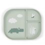 Παιδικό Πιάτο με χωρίσματα Happy Clouds Croco Green Done By Deer