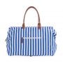 Childhome Mommy Bag Stripes Electric Blue-Light Blue