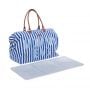 Τσάντα αλλαγής Childhome Mommy Bag Stripes Electric Blue-Light Blue