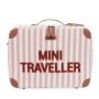 Childhome Mini Traveller Kids Suitcase Stripes Nude-Terracotta