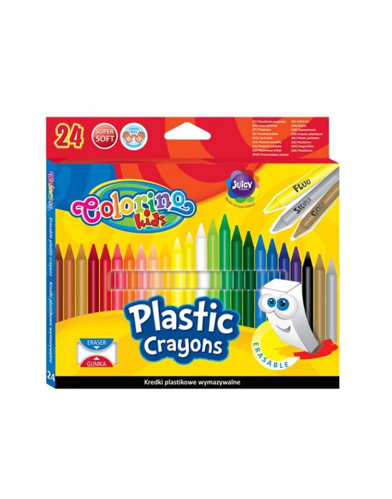 Imaginarium Erasable Plastic Crayons 24pcs