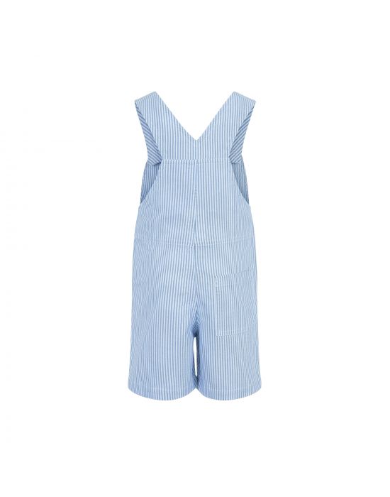 Lapin House short-sleeved striped bodysuit - Blue