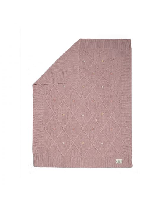 Mamas & Papas Knitted Blanket SML 70*90cm Laura Ashley