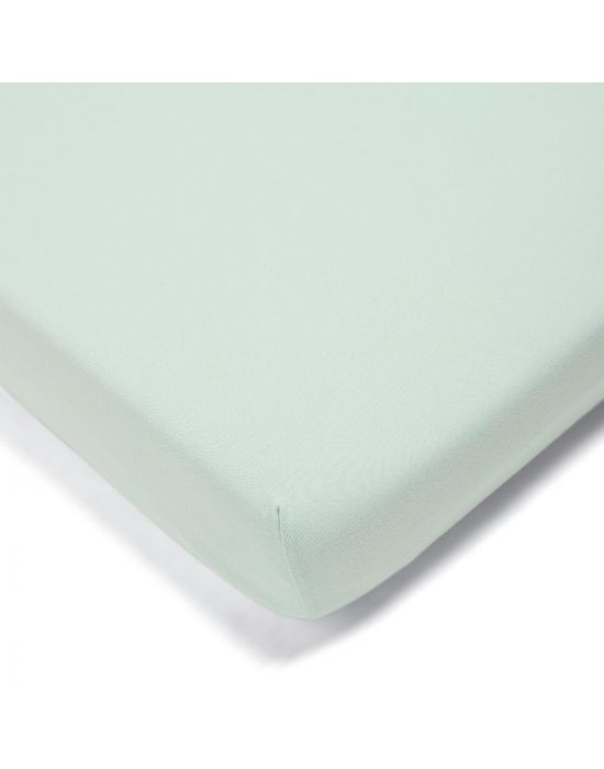Mamas & Papas Blue Green Single Cotbed Fitted Sheet