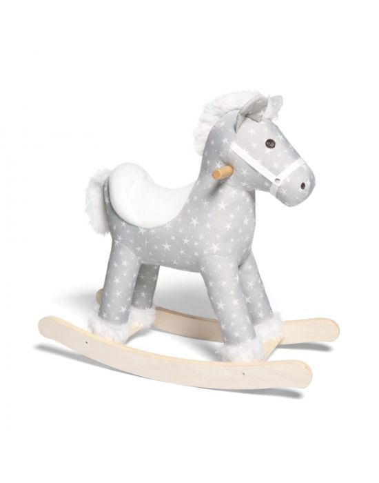 Mamas & Papas Rocking Horse - Star - Grey-White