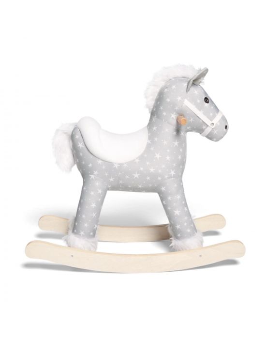 Mamas & Papas Rocking Horse - Star - Grey-White