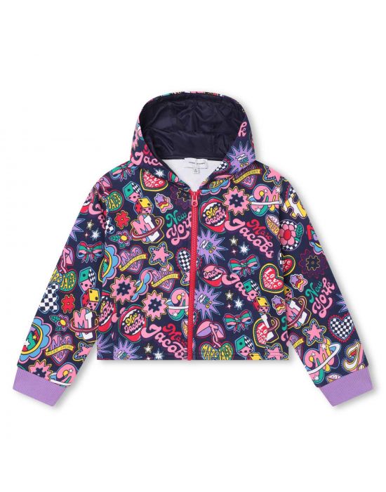 Marc Jacobs Girls  Hooded Cardigan