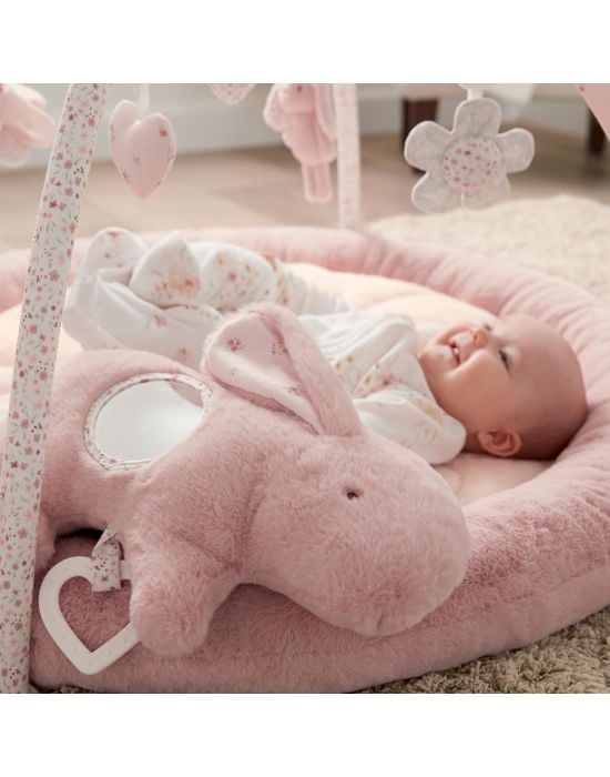 Mamas & Papas Welcome to the World Bunny Playmat Pink