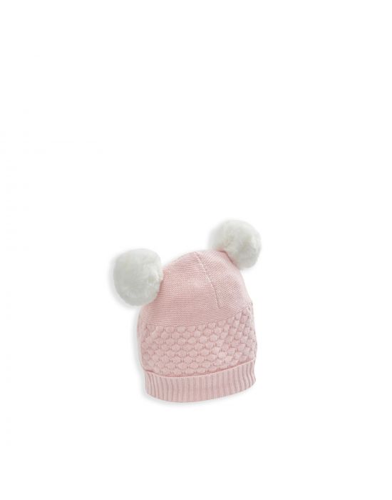 Mamas&Papas Berry Knitted Pom Hat Pink

