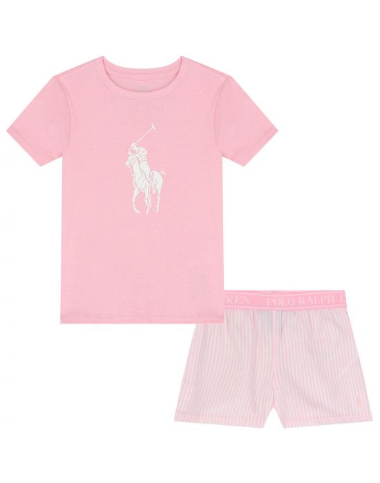 Polo Ralph Lauren Big Pony Cotton & Flannel Sleep Set