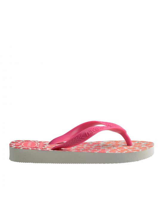 Παιδικές Σαγιονάρες Flores White-Pink Havaianas