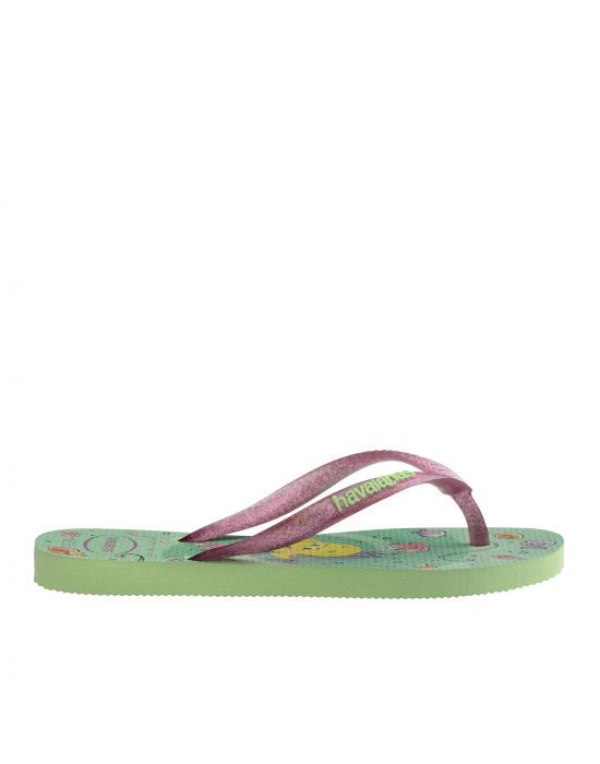 Παιδικές Σαγιονάρες Slim Princess Green Havaianas