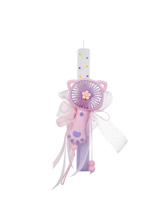 Easter Candle with Fan