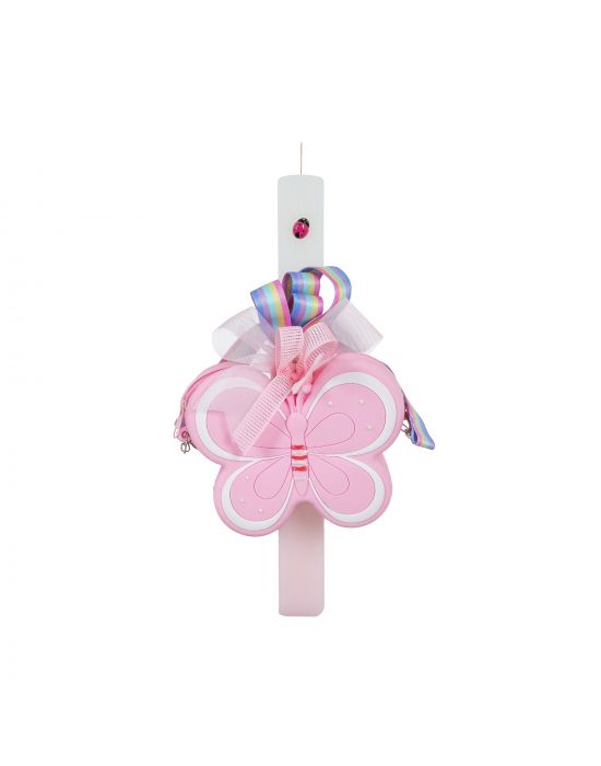 Easter Candle with Butterfly Bag