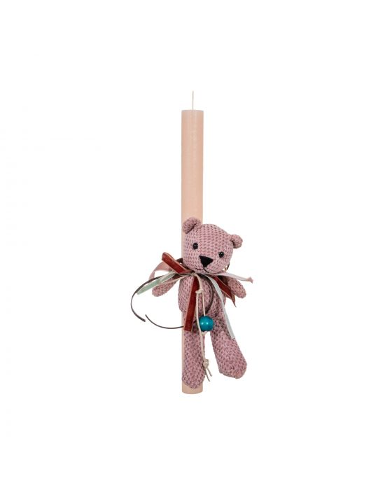 Easter Candle with Teddy Bear Brelock