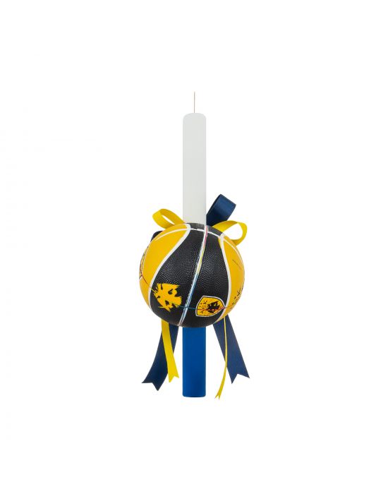 Easter Candle with ΑΕΚ Football Team Ball