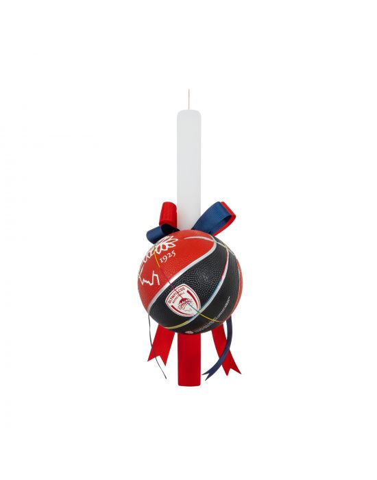 Easter Candle with Olympiacos Football Team Ball