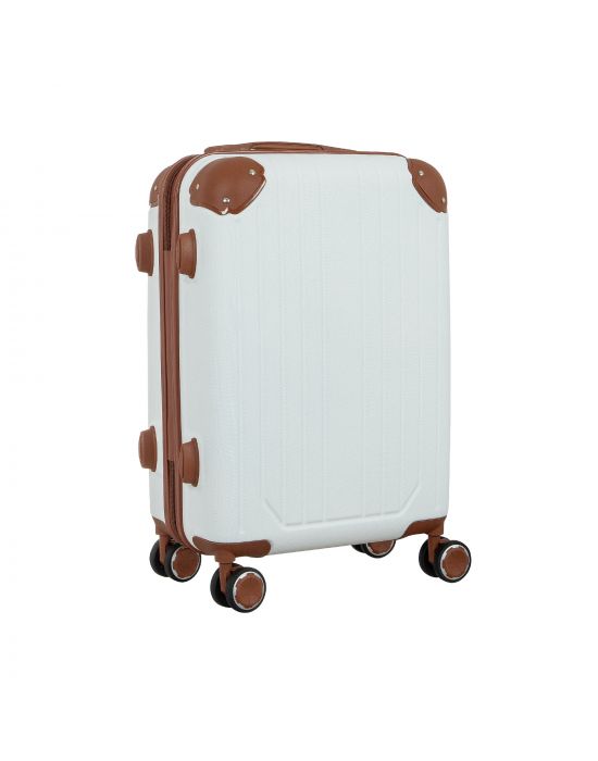 Lapin House Bapteme White-Brown Suitcase