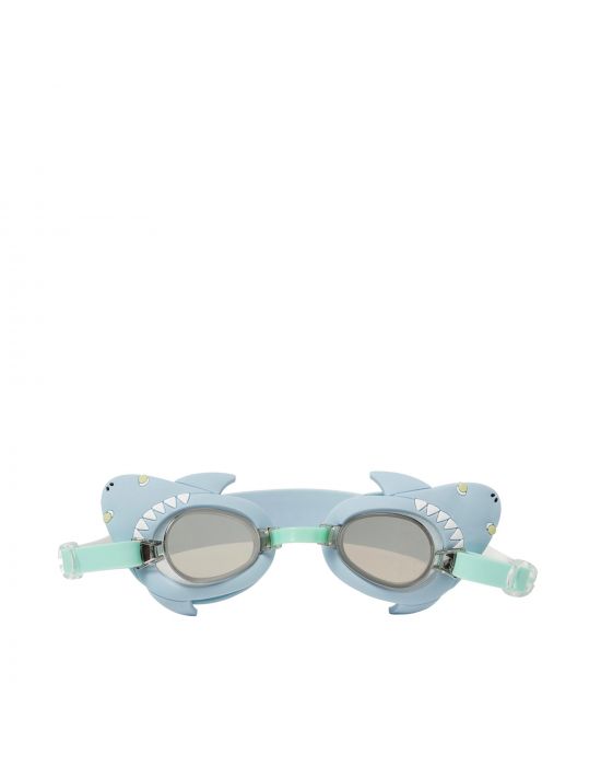 SunnyLife Salty the Shark Mini Swim Goggles Aqua