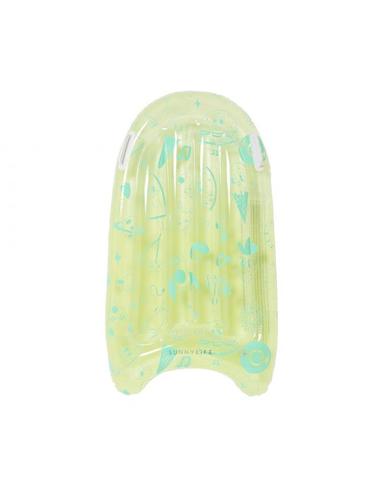 SunnyLife Inflatable Body Board The Sea Kids Blue-Lime