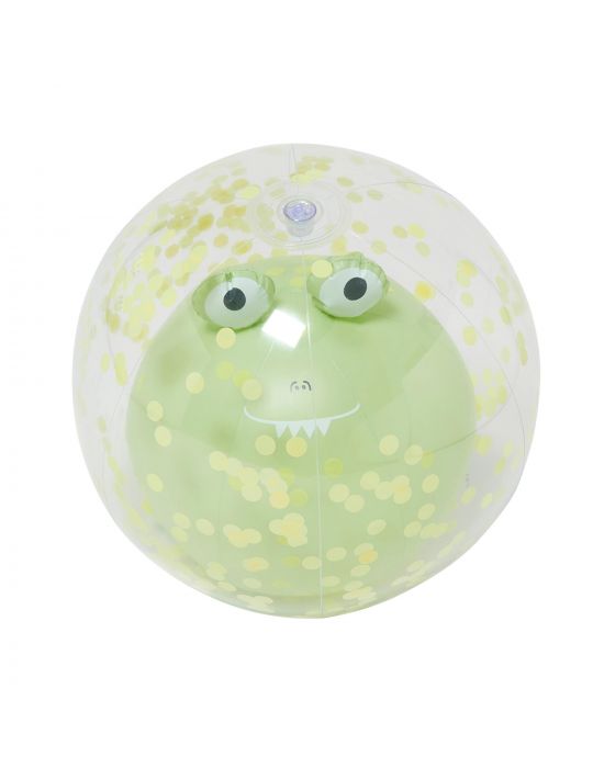 SunnyLife 3D Inflatable Beach Ball Cookie the Croc Light Khaki