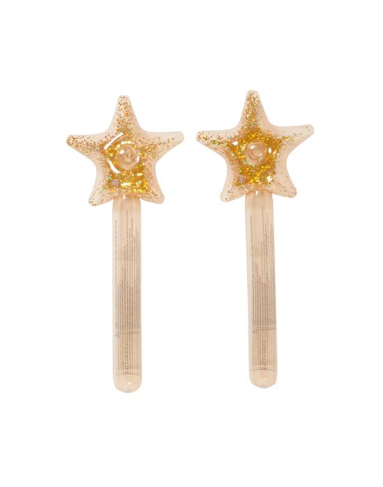 SunnyLife Kids Inflatable Star Wand Princess Swan Gold Set of 2