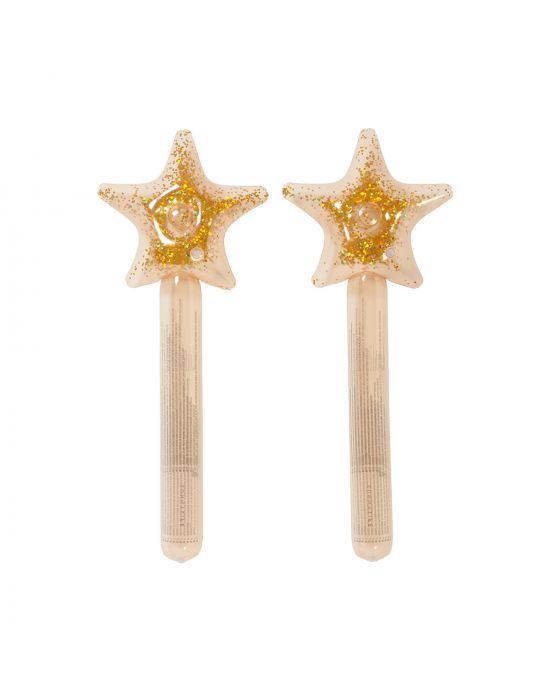 SunnyLife Kids Inflatable Star Wand Princess Swan Gold Set of 2