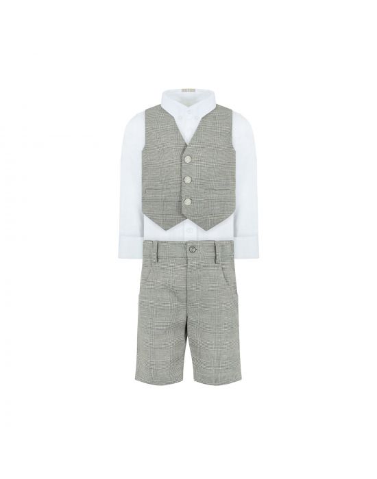 Lapin House Shirt-Bermuda-Vest Baby Set