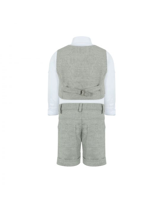 Lapin House Shirt-Bermuda-Vest Baby Set