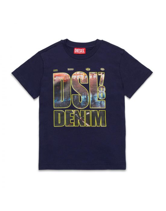 Παιδικό T-Shirt Με Print Diesel