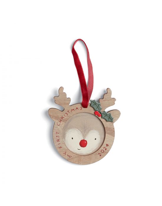 Διακοσμητικό Τάρανδος Κορνίζα My 1st Xmas 2024 Natural Mamas & Papas
