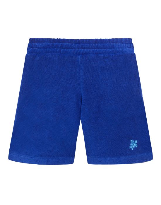 Vilebrequin Boys Terry Bermuda Shorts Embroidered Turtle