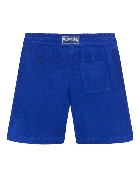 Vilebrequin Boys Terry Bermuda Shorts Embroidered Turtle