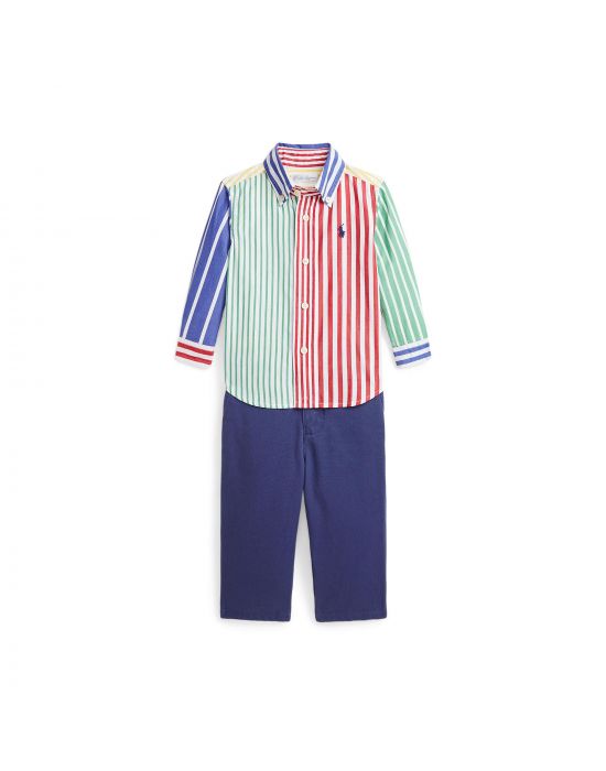 Παιδικό Σετ Παντελόνι Με Πουκάμισο Polo Ralph Lauren