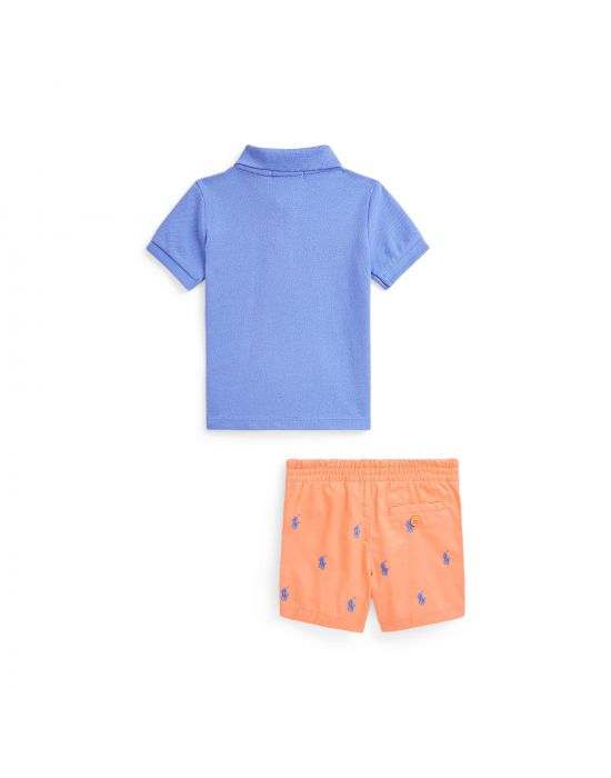 Βρεφικό Σετ Μπλούζα-Σόρτς Polo Ralph Lauren