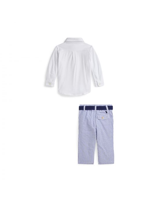 Βρεφικό Σετ Πουκάμισο Με Παντελόνι Polo Ralph Lauren