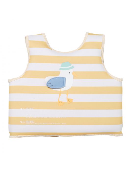 Παιδικό Γιλέκο Κολύμβησης 3-6 ετών Sid the Seagull Mustard Stripe Sunnylife