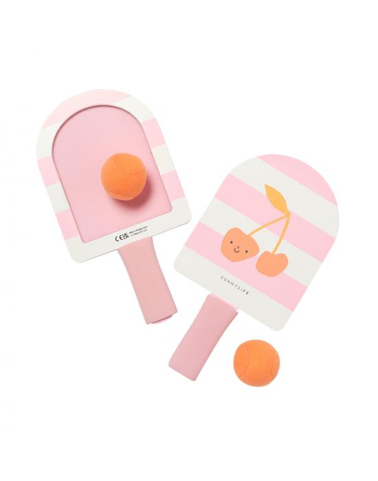 Παιδικές Ρακέτες Παραλίας Velcro Cotton Candy Cherry Sunnylife