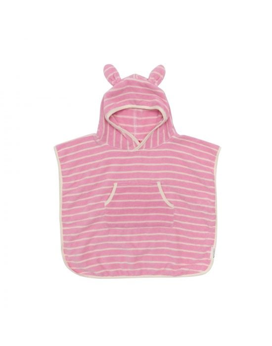 Παιδικό Μπουρνούζι Με Κουκούλα Candy Pink Stripe Sunnylife