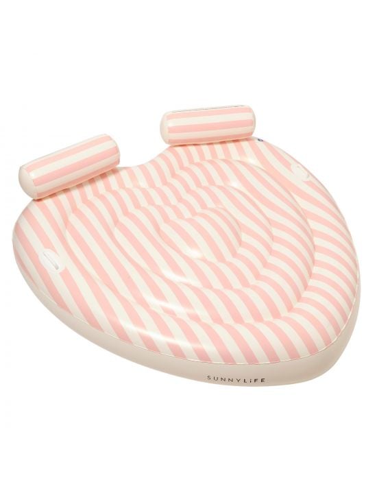 Στρώμα Θαλάσσης Διπλό Stole My Heart Pink Stripe Sunnylife