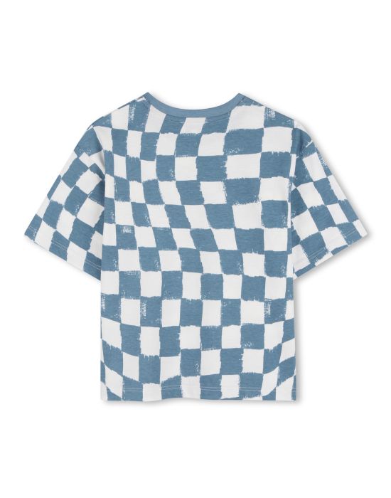 Marc Jacobs Checkerboard Print T-shirt with Raised Ink Logo