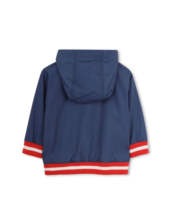 Timberland Kids Hooded Windbreaker with Contrast Details